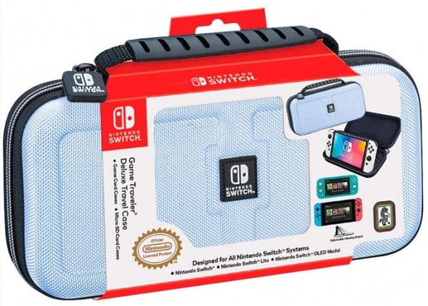 BIGBEN NINTENDO SWITCH DELUXE TRAVEL CASE PASTEL BLUE 0663293112555