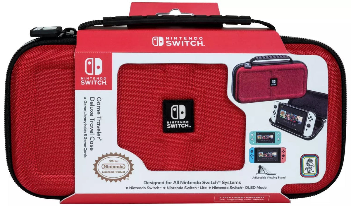 BIGBEN NINTENDO SWITCH DELUXE TRAVEL CASE RED 0663293112579