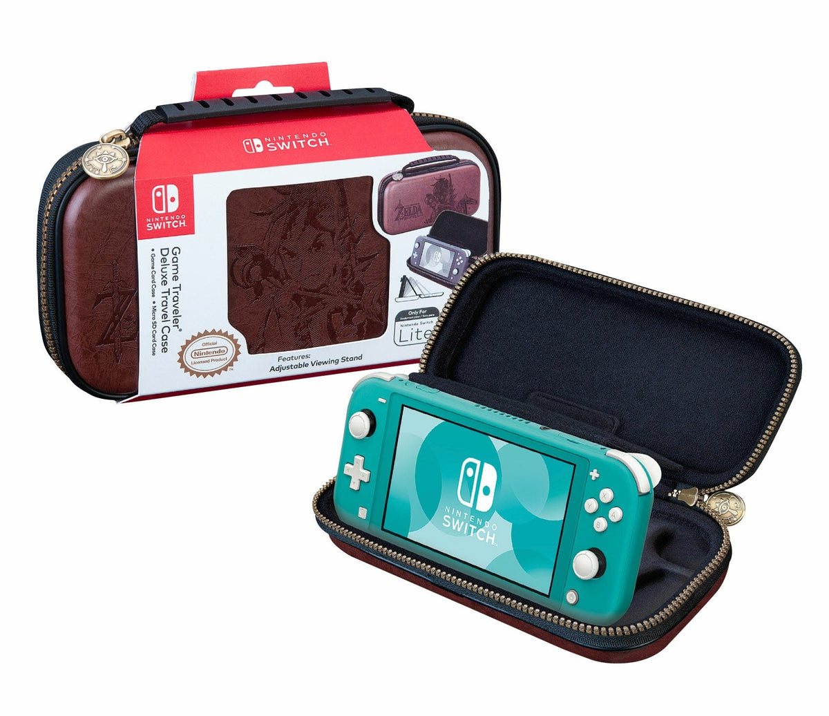 BIGBEN NINTENDO SWITCH LITE DELUXE TRAVEL CASE ZELDA - BREATH OF THE WIND 0663293110872