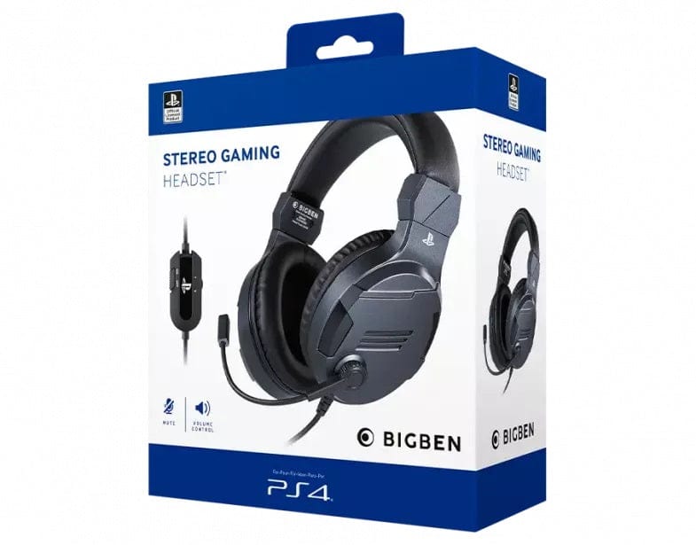 BIGBEN V3 GAMING STEREO HEADSET PS4 TITANIUM 3499550381450