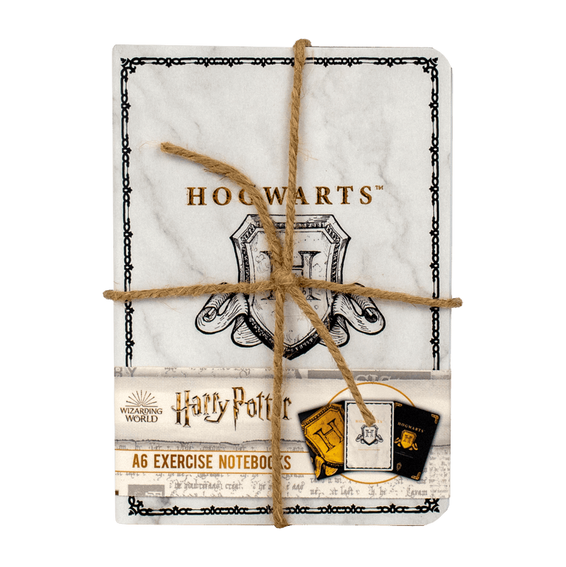 BLUE SKY HARRY POTTER A6 NOTEBOOKS 3PK - HOGWARTS SHIELD 5060718148444