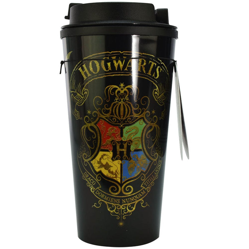 BLUE SKY HARRY POTTER SCREW TOP THERMAL FLASK - COLOURFUL CREST 5056563712664