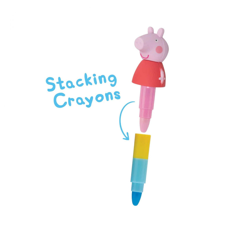 BLUE SKY PEPPA PIG CRAYONS - STACKING 5056563715085