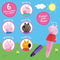 BLUE SKY PEPPA PIG CRAYONS - STACKING 5056563715085