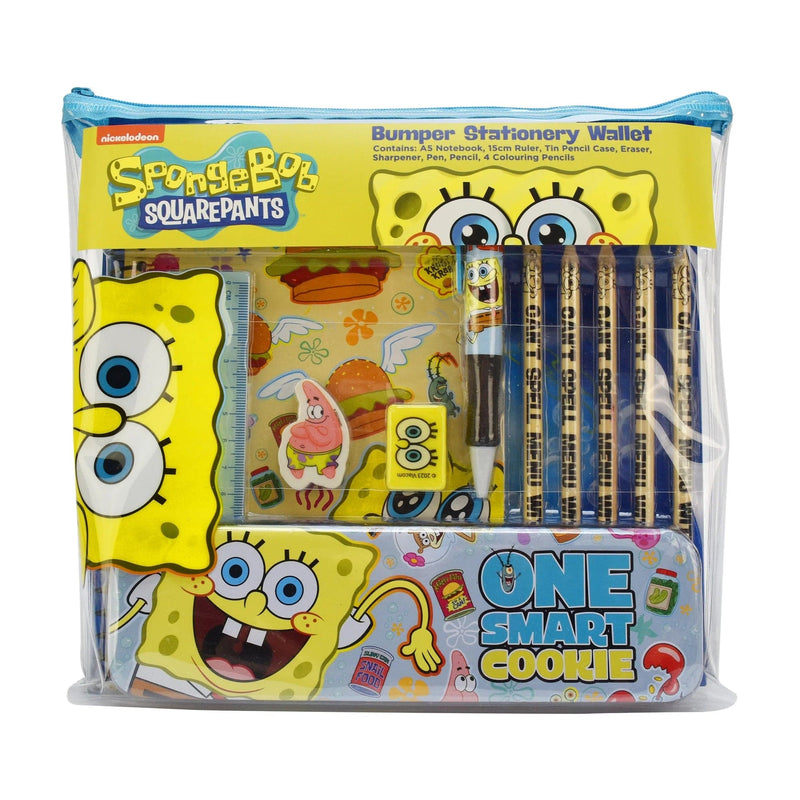 BLUE SKY SPONGE BOB BUMPER STATIONERY SET 5056563712398