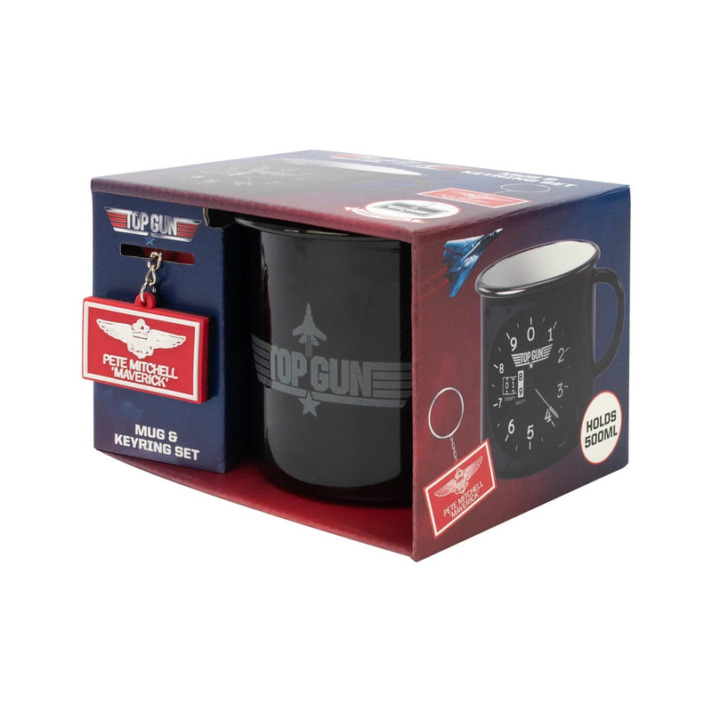 BLUE SKY TOP GUN MUG & KEYRING 5056563713968