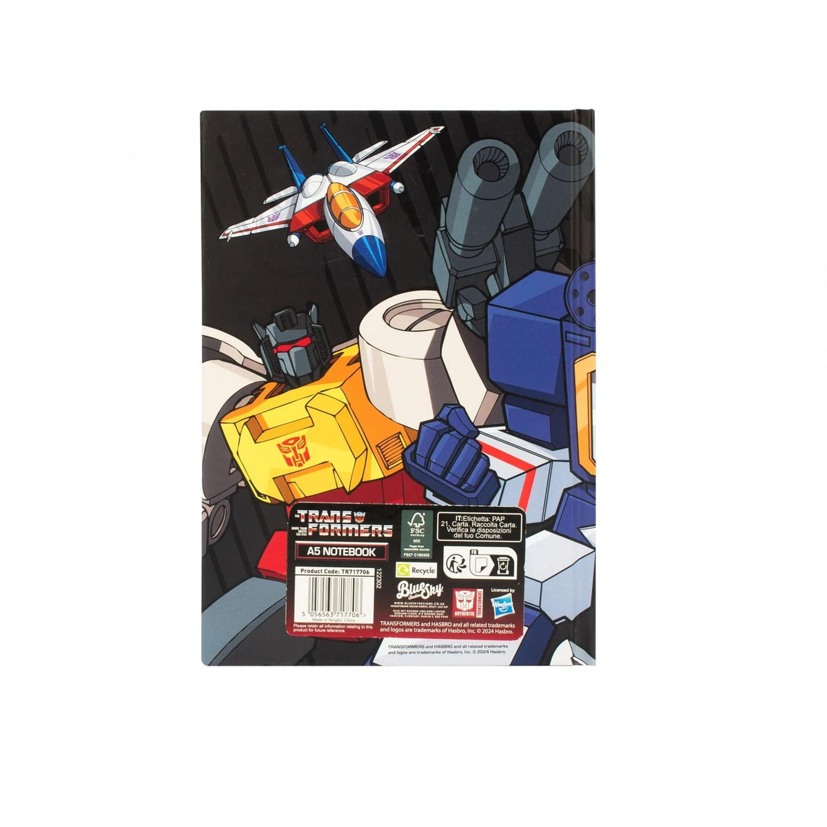 BLUE SKY TRANSFORMERS NOTEBOOK - A5 PREMIUM 120 PAGES 5056563717706