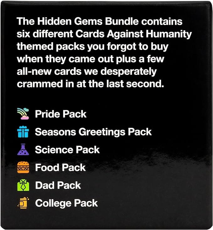 Cards Against Humanity Hidden Gems Bundle 817246020361