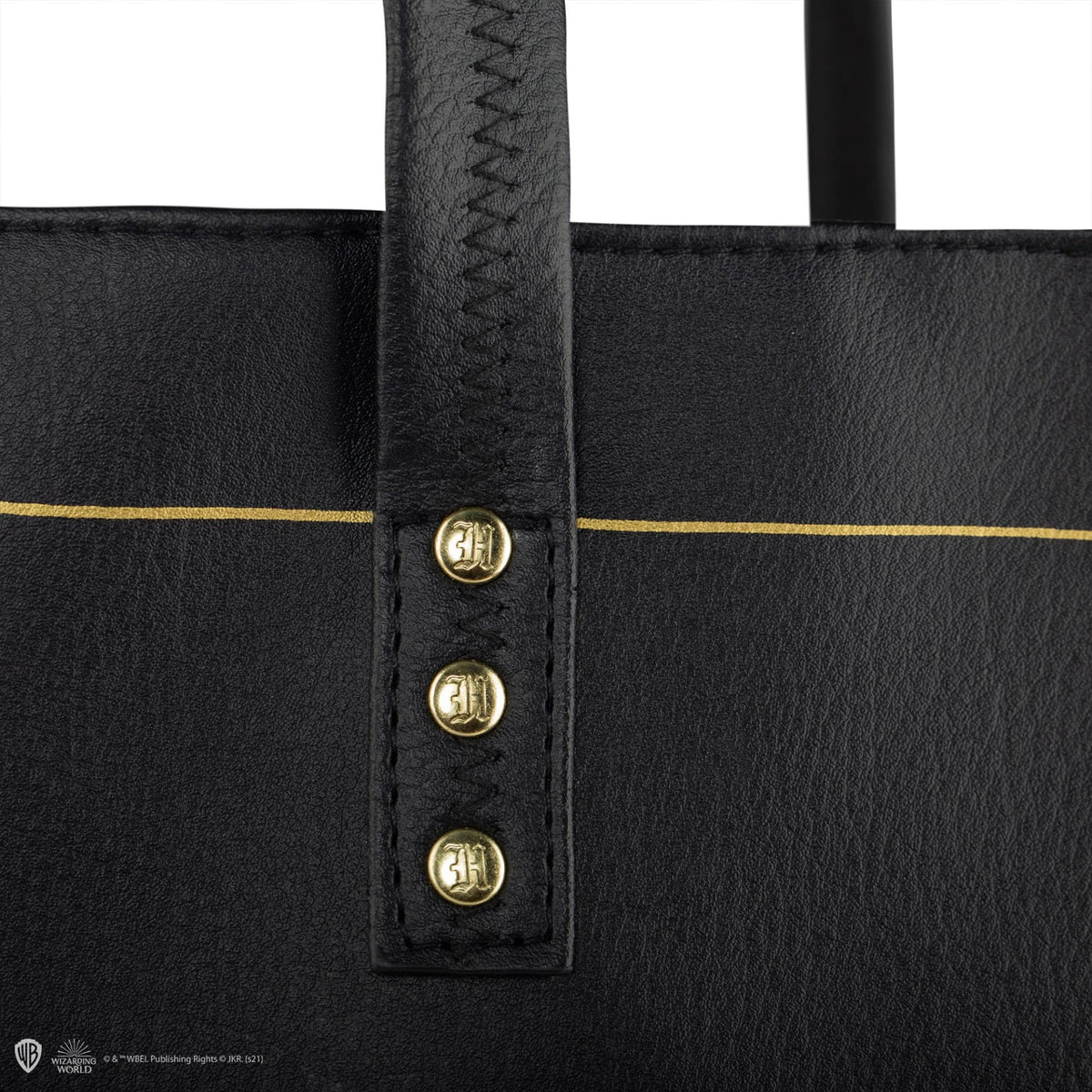 CINEREPLICAS: HARRY POTTER  - SHOPPING BAG - HOGWARTS - BLACK PU LEATHER 4895205606371