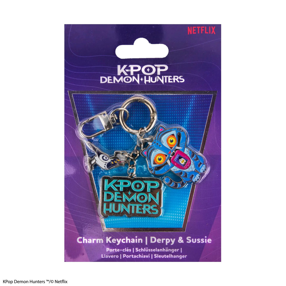 CINEREPLICAS: KPOP DEMON HUNTERS - CHARM KEYCHAIN - DERPY & SUSSIE 4895205625631