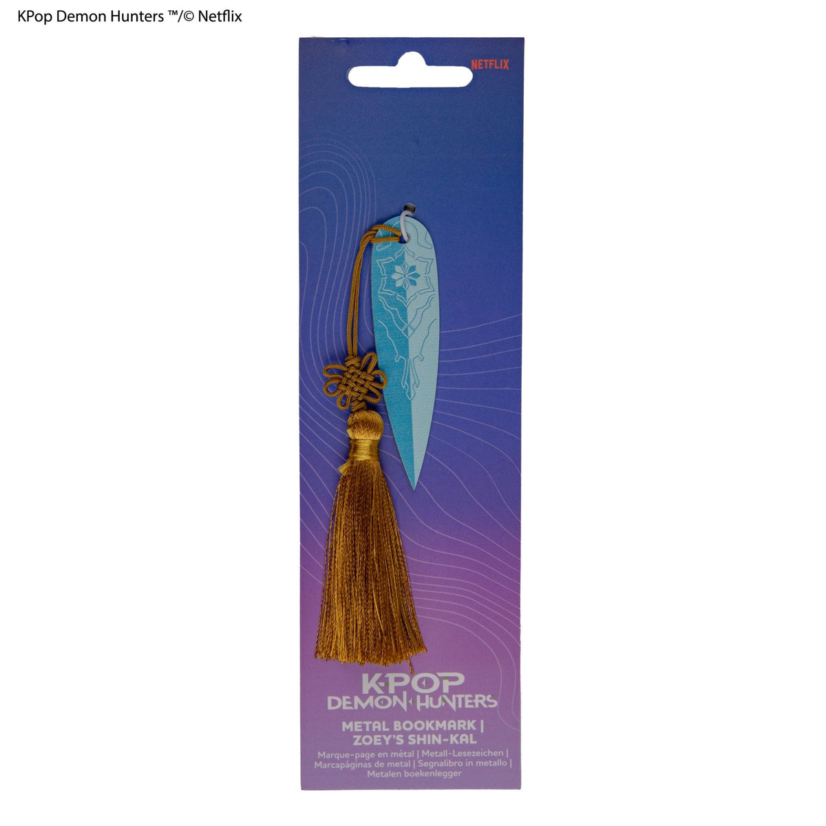CINEREPLICAS: KPOP DEMON HUNTERS - METAL BOOKMARK - ZOEY'S SHIN-KAL 4895205625280