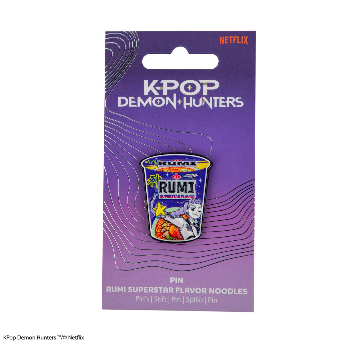 CINEREPLICAS: KPOP DEMON HUNTERS - PIN - RUMI SUPERSTAR FLAVOR NOODLES 4895205625372