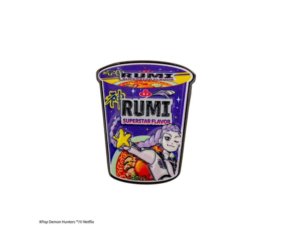 CINEREPLICAS: KPOP DEMON HUNTERS - PIN - RUMI SUPERSTAR FLAVOR NOODLES 4895205625372