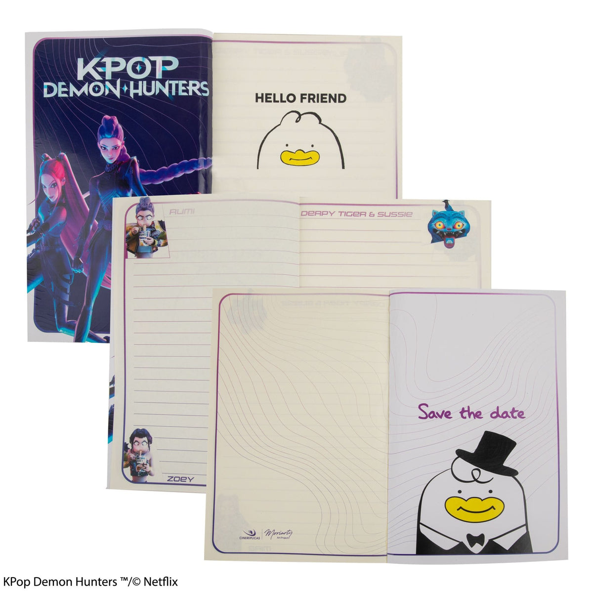 CINEREPLICAS: KPOP DEMON HUNTERS - SOFTCOVER NOTEBOOK  - HUNTR/X 4895205624801
