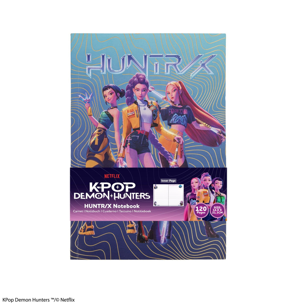 CINEREPLICAS: KPOP DEMON HUNTERS - SOFTCOVER NOTEBOOK  - HUNTR/X 4895205624801