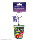 CINEREPLICAS: KPOP DEMON HUNTERS - SQUISHY KEYCHAIN  - ZOEY HAMBURGER NOODLES 4895205625273