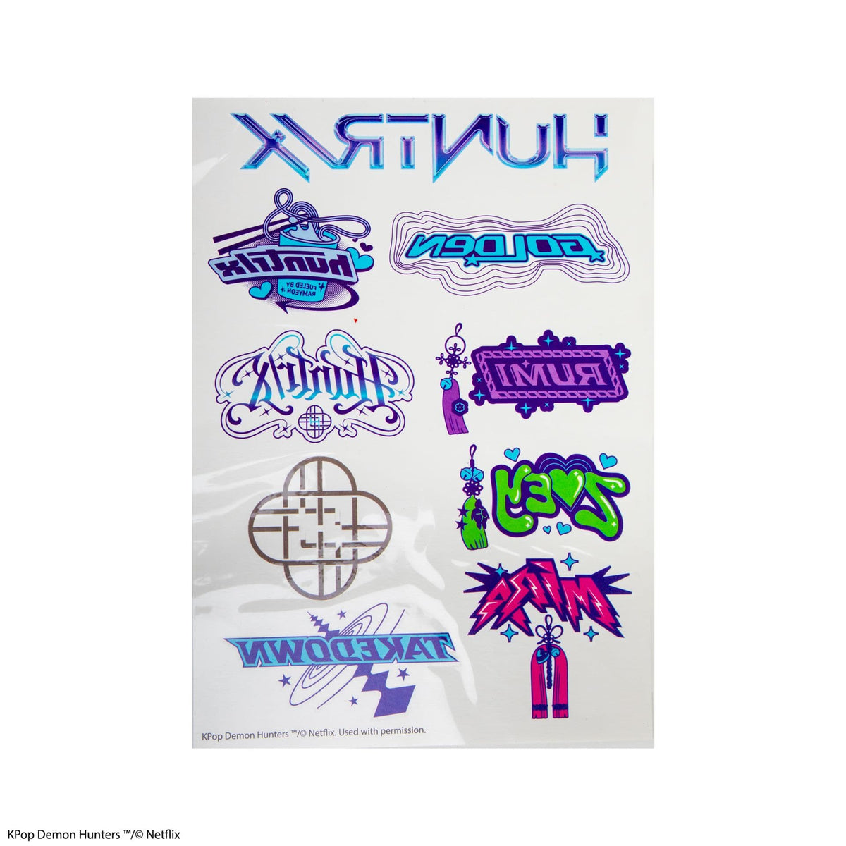 CINEREPLICAS: KPOP DEMON HUNTERS - TATTOO STICKERS - KPOP DEMON HUNTERS 4895205624856