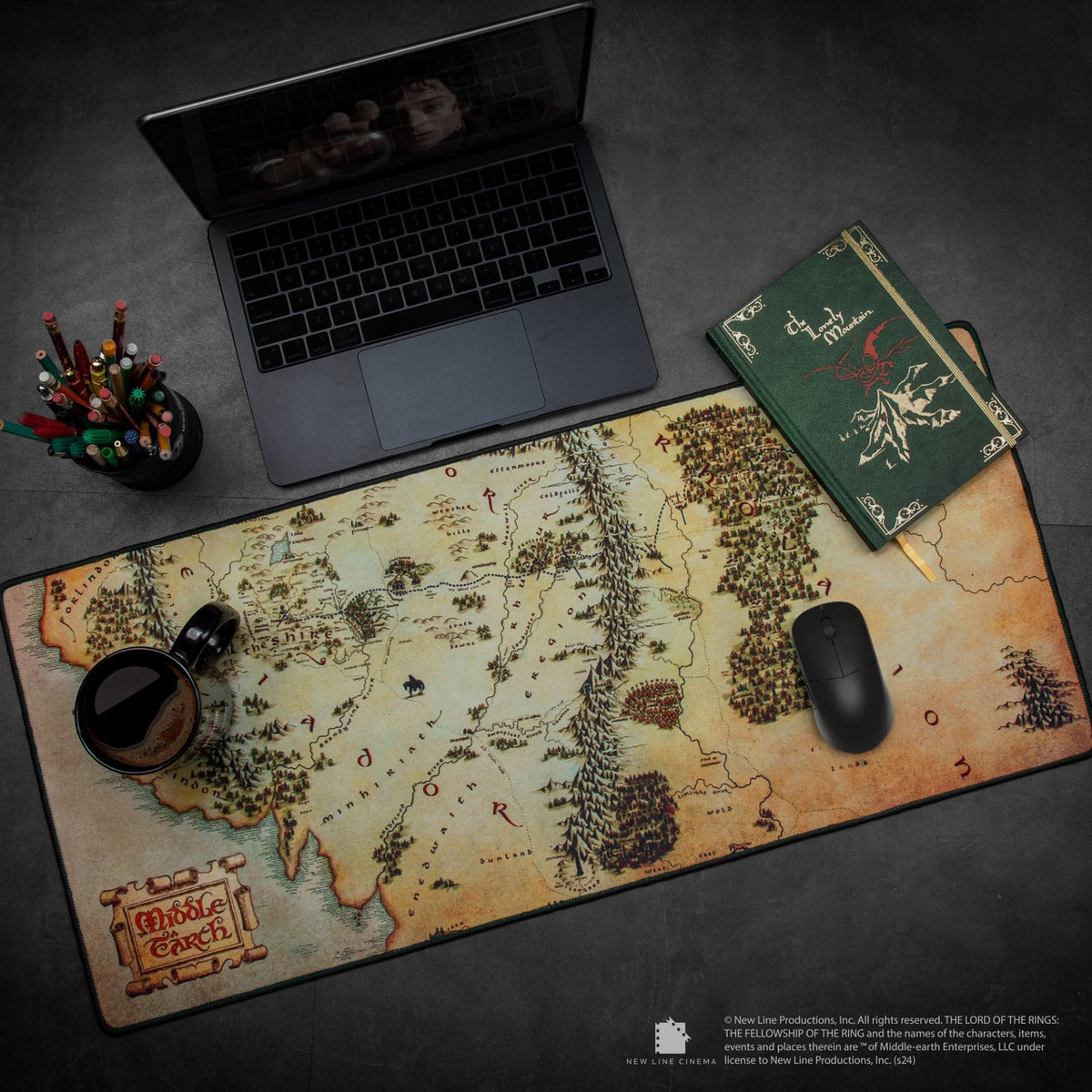 CINEREPLICAS: LOTR - DESK MAT - MIDDLE EARTH MAP 4895205619470