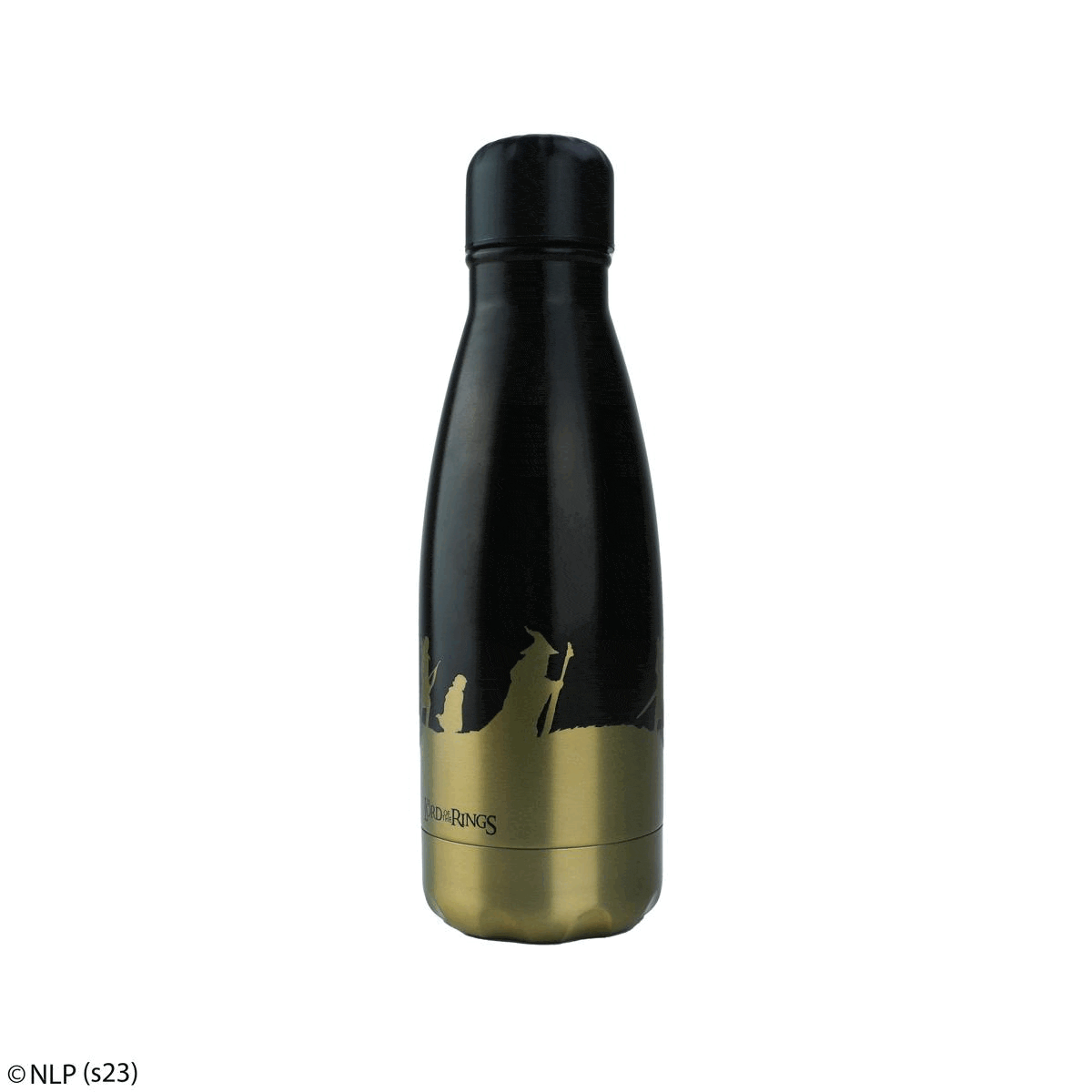 CINEREPLICAS: LOTR - WATER BOTTLE - FELLOWSHIP OF THE RING - 500ML GOLD 4895205617179