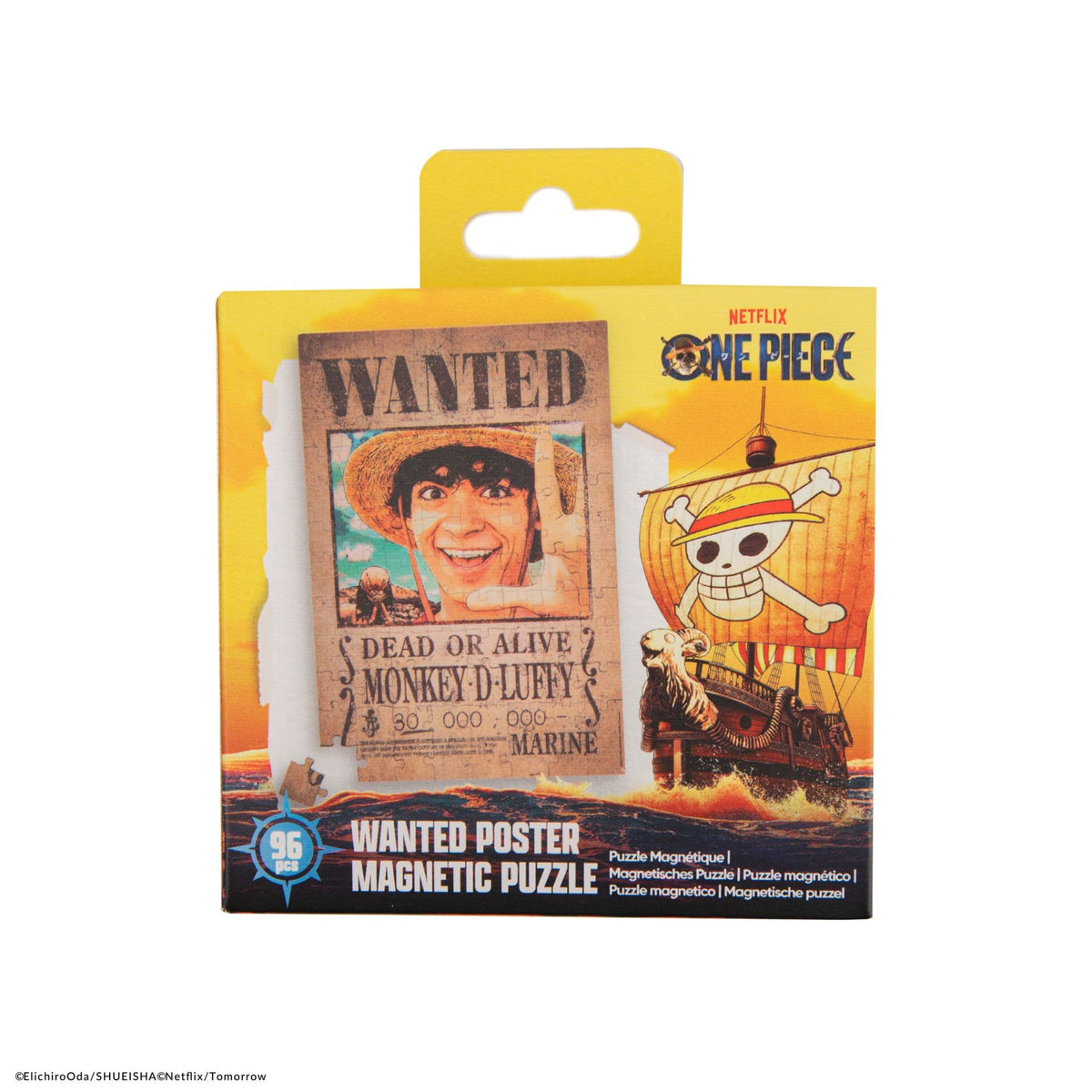 CINEREPLICAS: ONE PIECE - MAGNETIC PUZZLE - WANTED LUFFY IN A4 SIZE 4895205618770