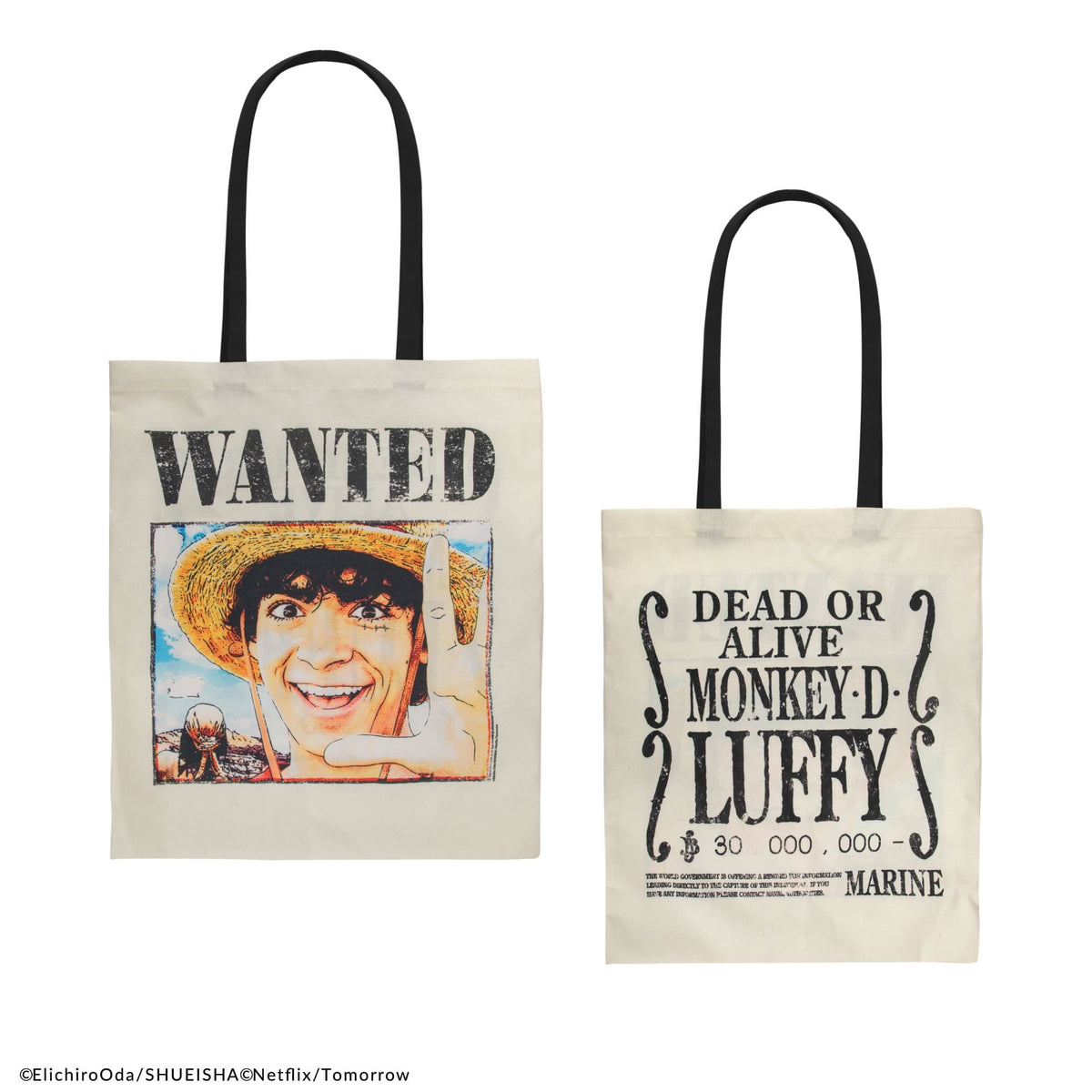 CINEREPLICAS: ONE PIECE - TOTE BAG - WANTED LUFFY 4895205618572