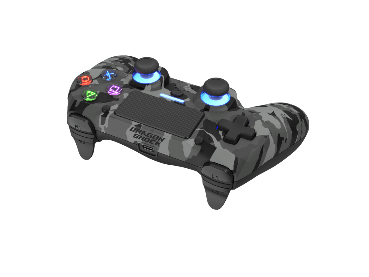 DRAGONSHOCK MIZAR WIRELESS CONTROLLER GREY CAMO PS4, PC, MOBILE V2 5425025595242