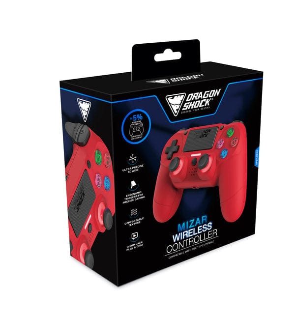 DRAGONSHOCK MIZAR WIRELESS CONTROLLER RED PS4, PC, MOBILE 5425025593071