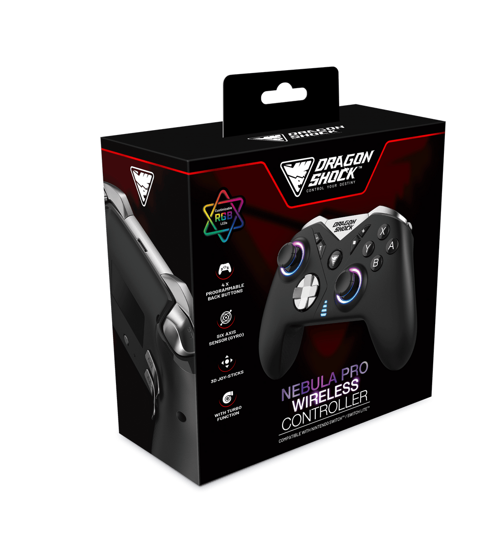 Controller Dragon DRAGONSHOCK NEBULA PRO WIRELESS CONTROLLER BLACK SWITCH – igabiba
