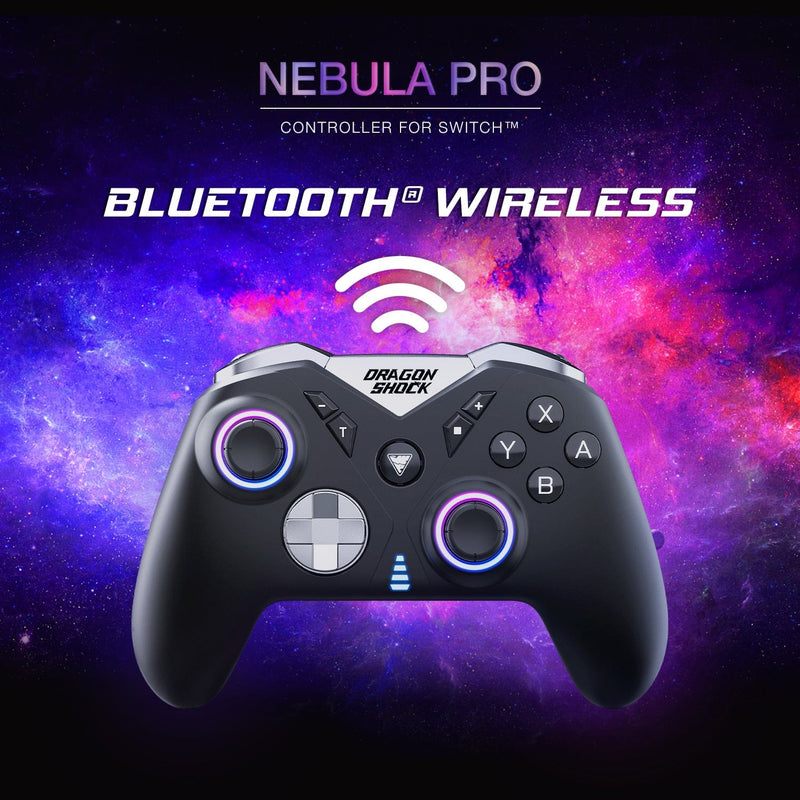 DRAGONSHOCK NEBULA PRO WIRELESS CONTROLLER BLACK SWITCH 5425025592937