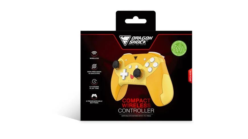 DRAGONSHOCK POPTOP WIRELESS CONTROLLER PIKA SWITCH, PC, MOBILE 5425025593019