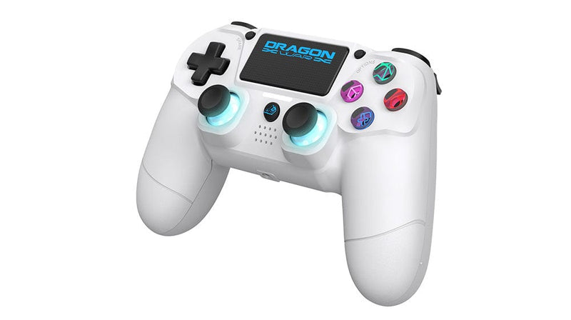 Controller Dragon DRAGONWAR DRAGON SHOCK 4 WIRELESS CONTROLLER WHITE PS4, PC, MOBILE ...