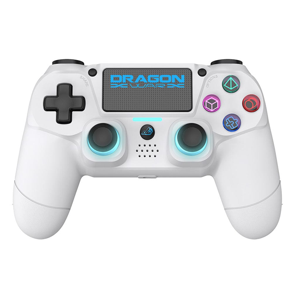 DRAGONWAR DRAGON SHOCK 4 WIRELESS CONTROLLER WHITE PS4, PC, MOBILE 5425025609857