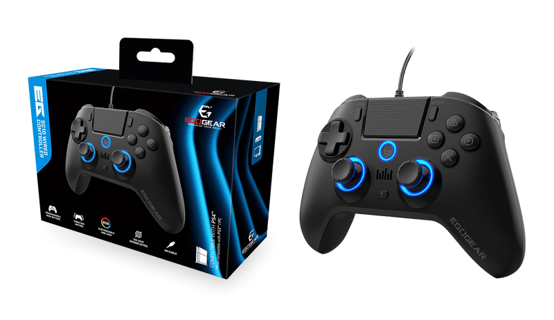 EGOGEAR SC10 RGB CONTROLLER BLACK PS4, PC, PS3 5425025592319