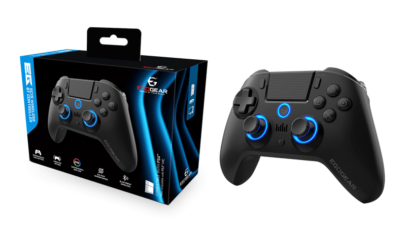 EGOGEAR SC15 WIRELESS RGB CONTROLLER BLACK PS4, PC, PS3 5425025591619