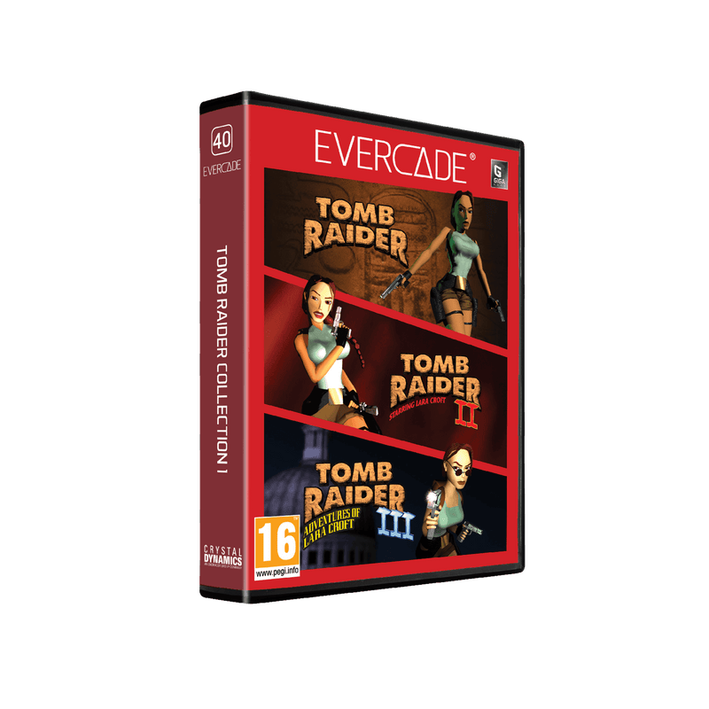 EVERCADE EXP-R CONSOLE WITH TOMB RAIDER COLLECTION 1 5060990240577