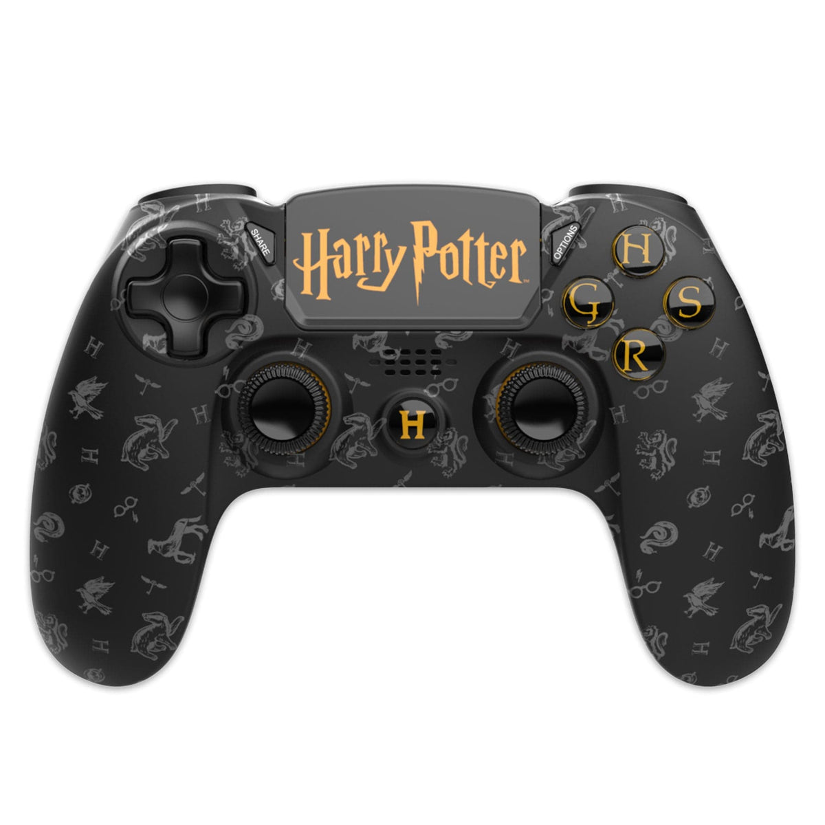 F&G HARRY POTTER - WIRELESS PS4 CONTROLLER - GRYFFINDOR - BLACK 3760178625180