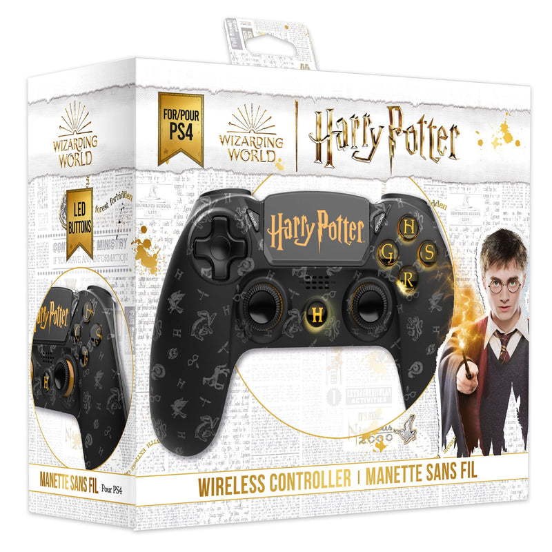 F&G HARRY POTTER - WIRELESS PS4 CONTROLLER - GRYFFINDOR - BLACK 3760178625180