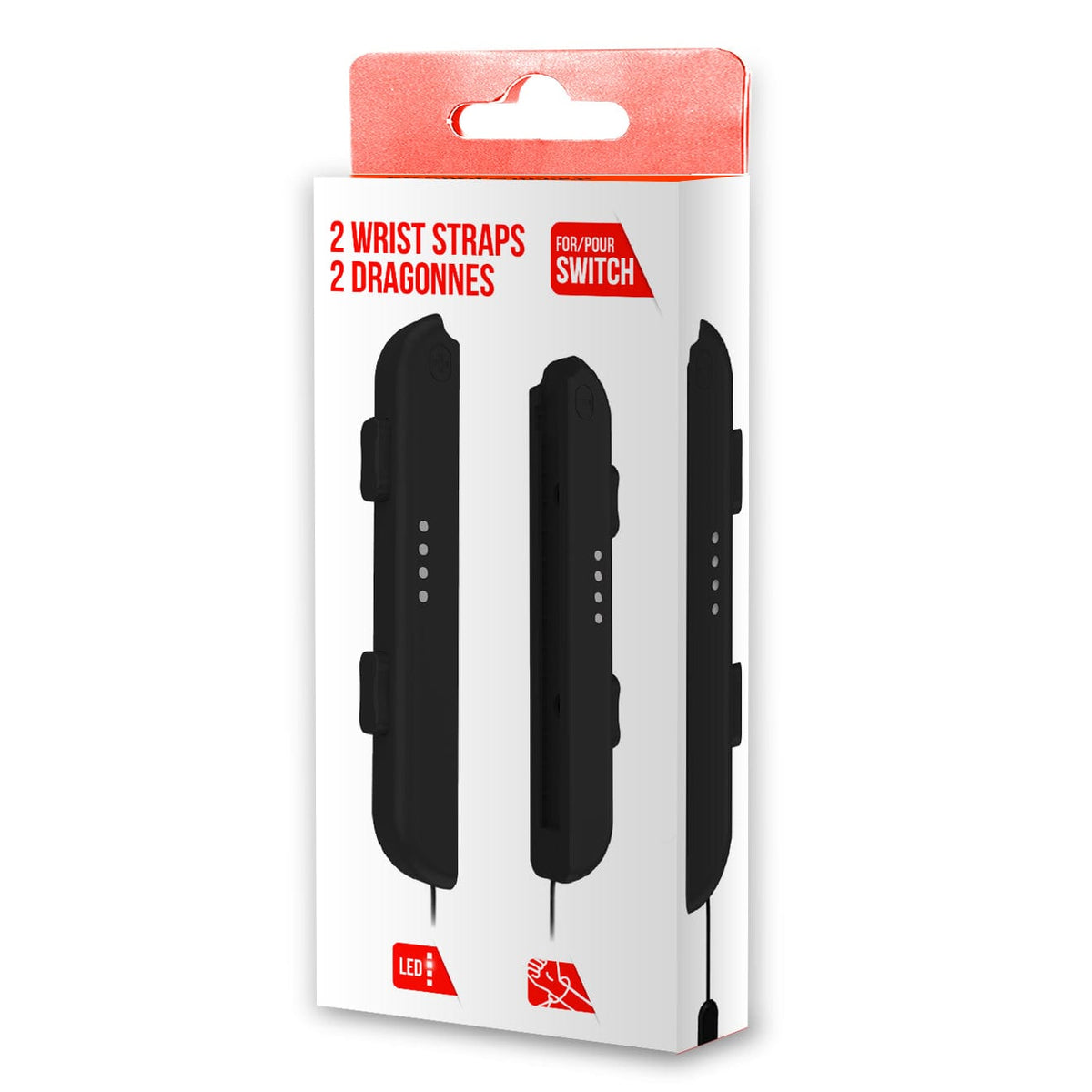 F&G JOY-CON HAND WRIST STRAP - 1 PAIR BLACK 3760178627887