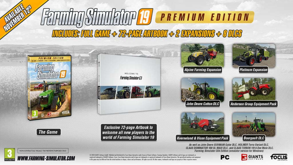 Farming Simulator 19 - Premium Edition (PC) - DAMAGED BOX 3200000001992