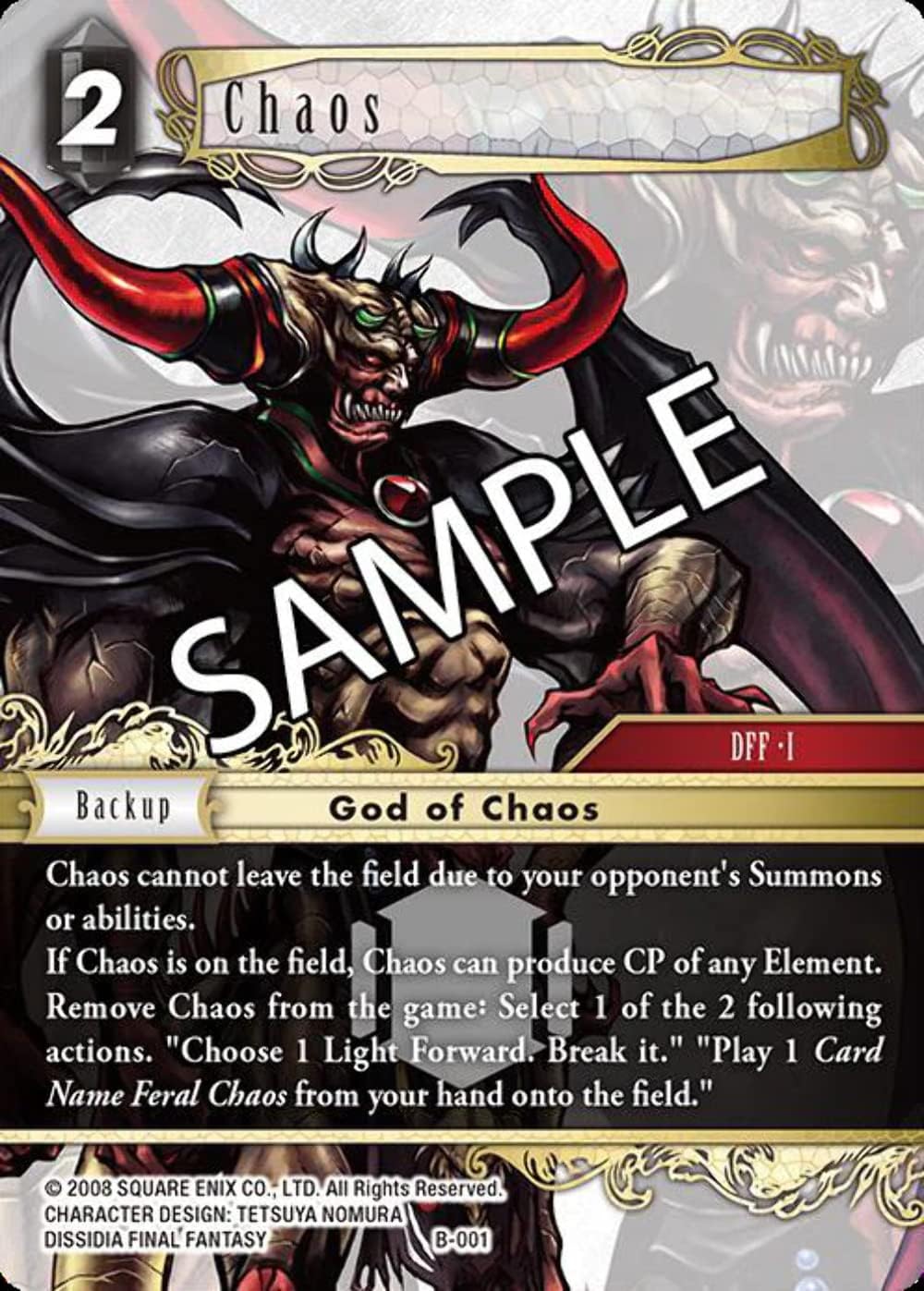 FINAL FANTASY TCG: Multiplayer Challenge: Boss Deck - Chaos 4988601353007