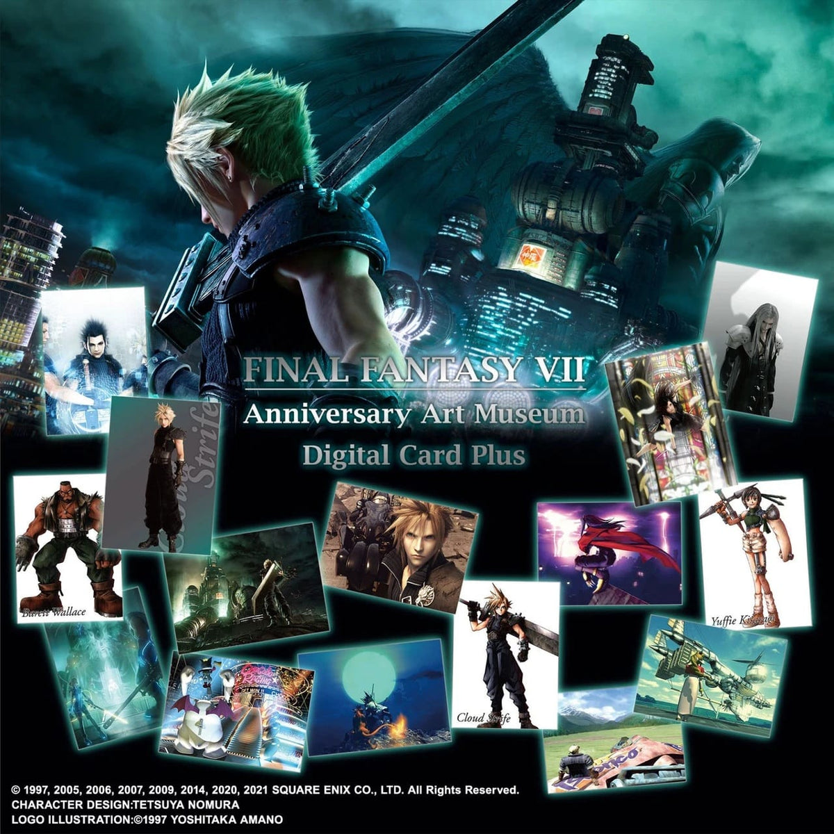 FINAL FANTASY VII ANNIVERSARY ART MUSEUM DIGITAL CARD PLUS - DISPLAY - ENG 4988601369008