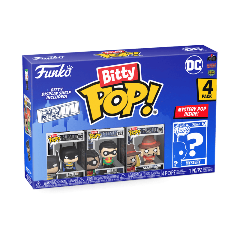 FUNKO BITTY POP: DC - BATMAN 4PK 889698713115