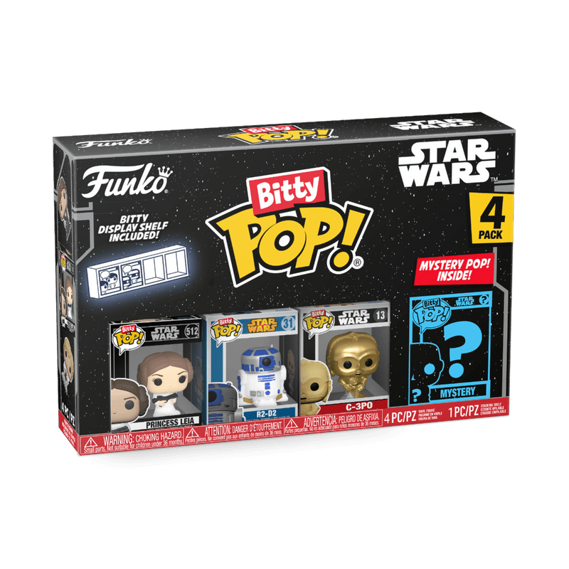 FUNKO BITTY POP: STAR WARS - LEIA 4PK 889698715126