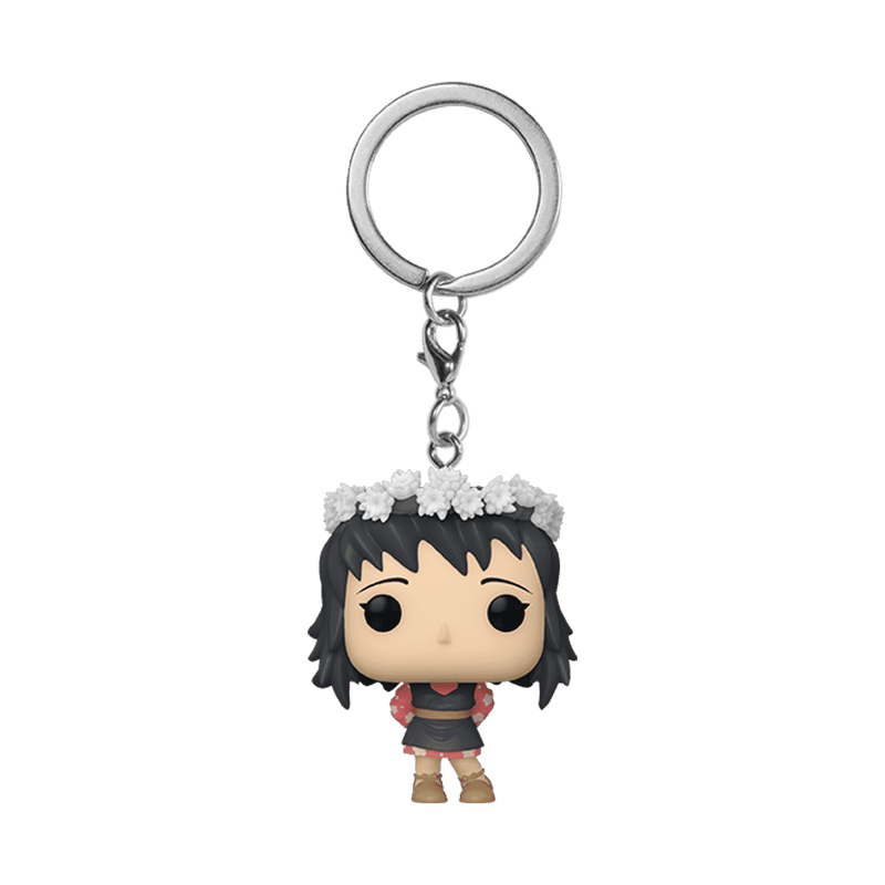 FUNKO POCKET POP KEYCHAIN Demon Slayer Makomo with flower headdress 889698726153