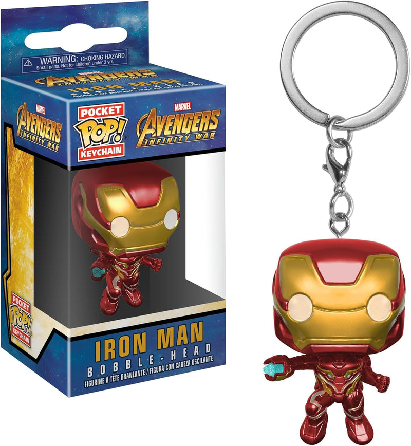 FUNKO POCKET POP KEYCHAIN: MARVEL: AVENGERS INFINITY WAR - IRON MAN - DAMAGED BOX 3200000004665