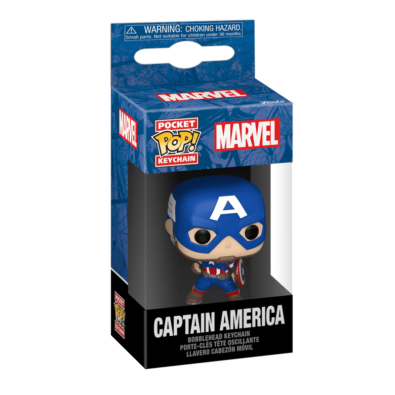 FUNKO POCKET POP KEYCHAIN Marvel new classics Captain America 889698824927