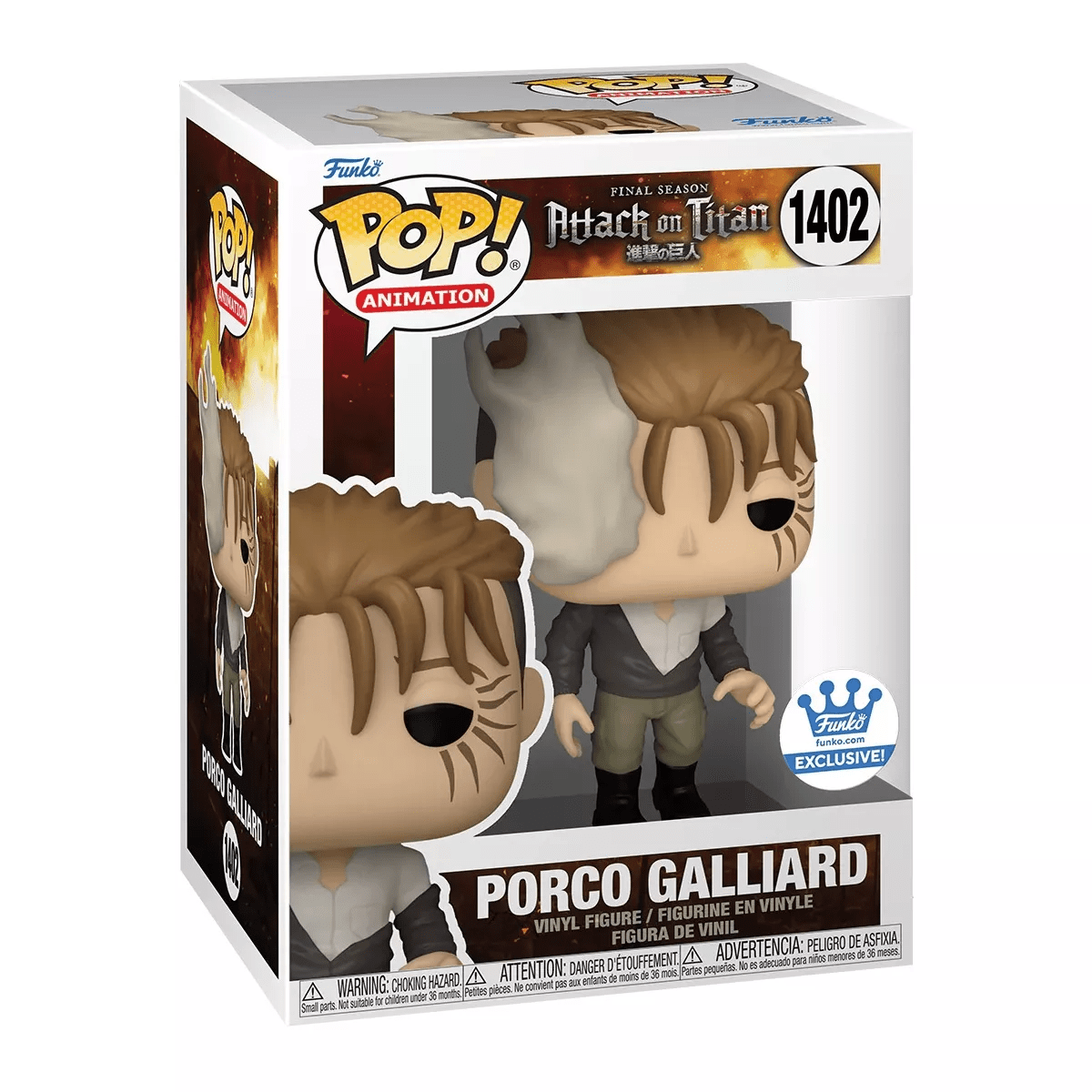 FUNKO POP ANIMATION: ATTACK ON TITAN - PORCO GALLIARD 889698712514
