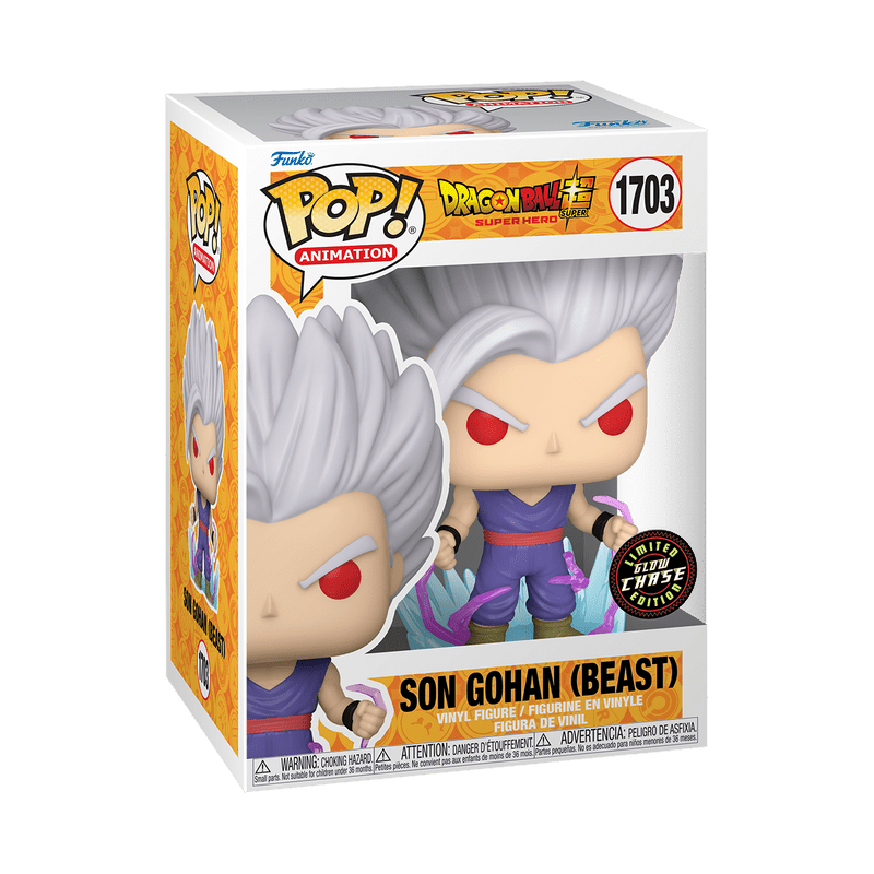 FUNKO POP ANIMATION: DRAGON BALL SUPER - GOHAN BEAST W/CHASE (GLOW) 889698756365
