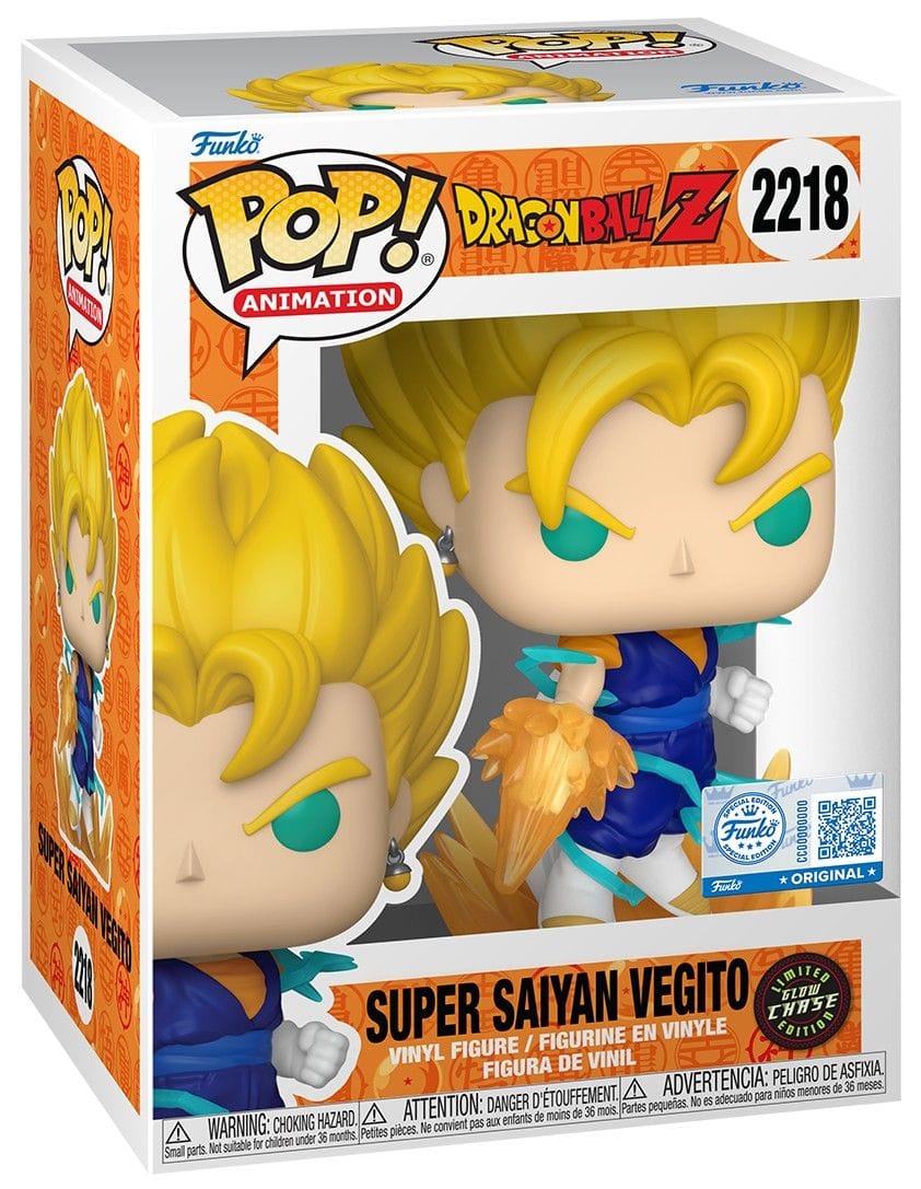 FUNKO POP ANIMATION: DRAGON BALL Z - VEGITO W/CHASE (GLOW) 889698916820