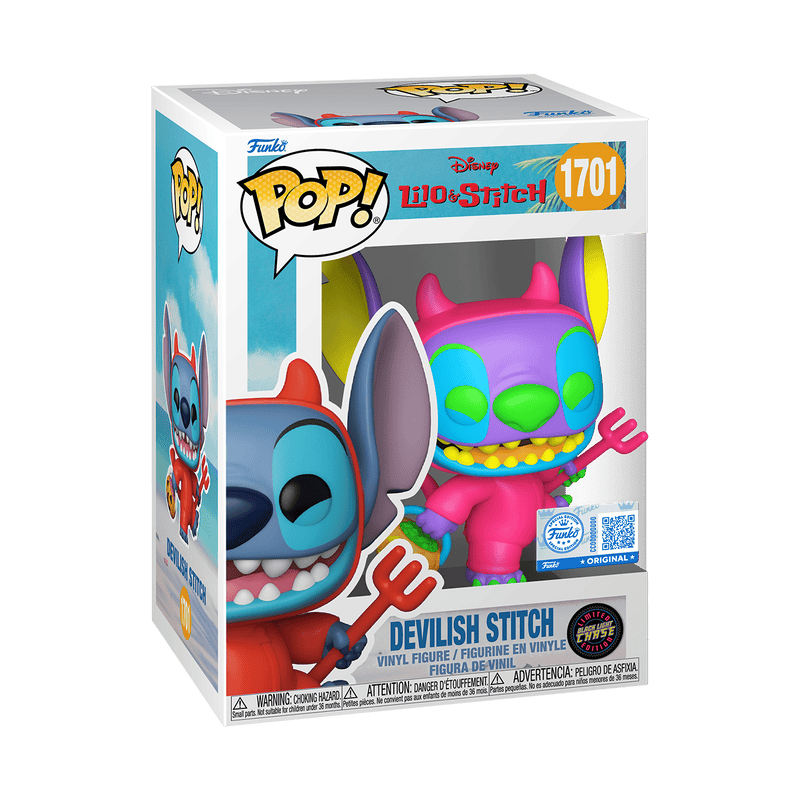 FUNKO POP DISNEY: LILO & STITCH - STITCH AS DEVIL W/CHASE 889698918336
